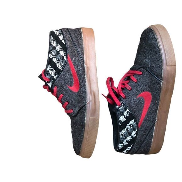 Rare 2014 Nike Sb Stefan Janoski Mid Warmth Black Red Size 11 - Picture 7 of 15